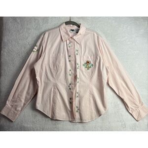 Vintage Y2K The Disney Catalog Long Sleeve Pink Bambi Large Shirt